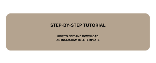 TUTORIAL: Canva Reel Template with Video