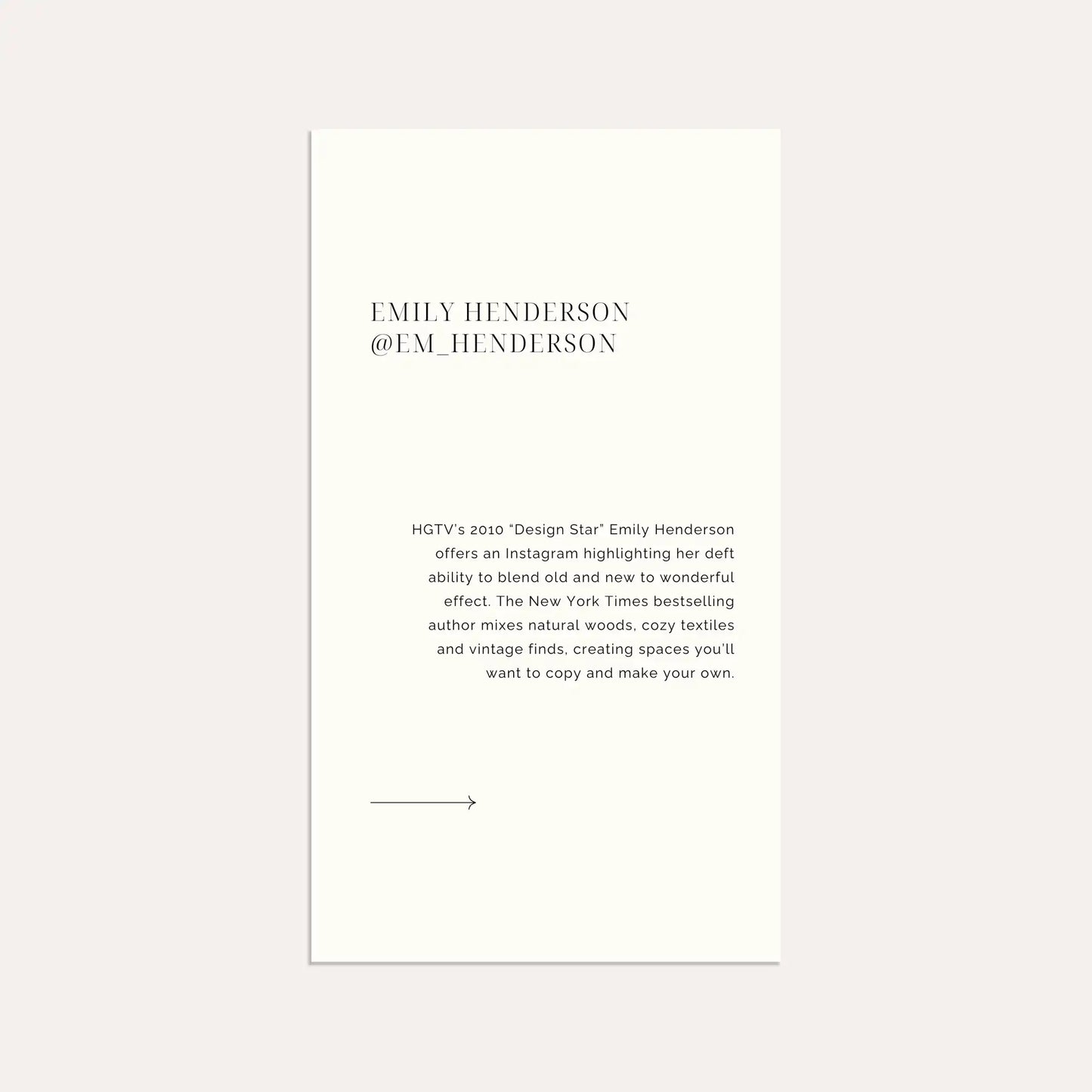 Favorite Design Accounts (Linen)