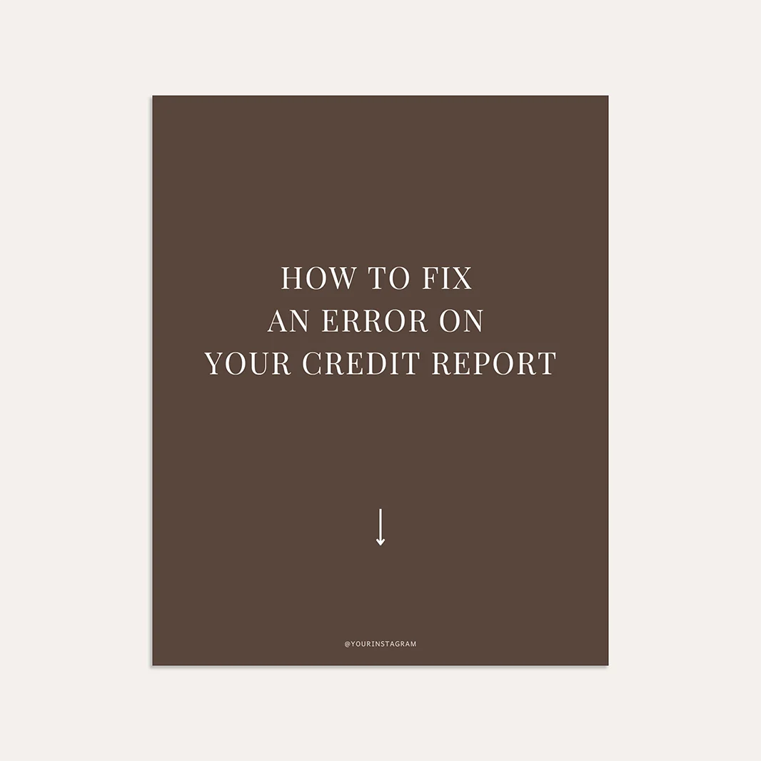 How to Fix an Error on Your Credit Report (Sage)