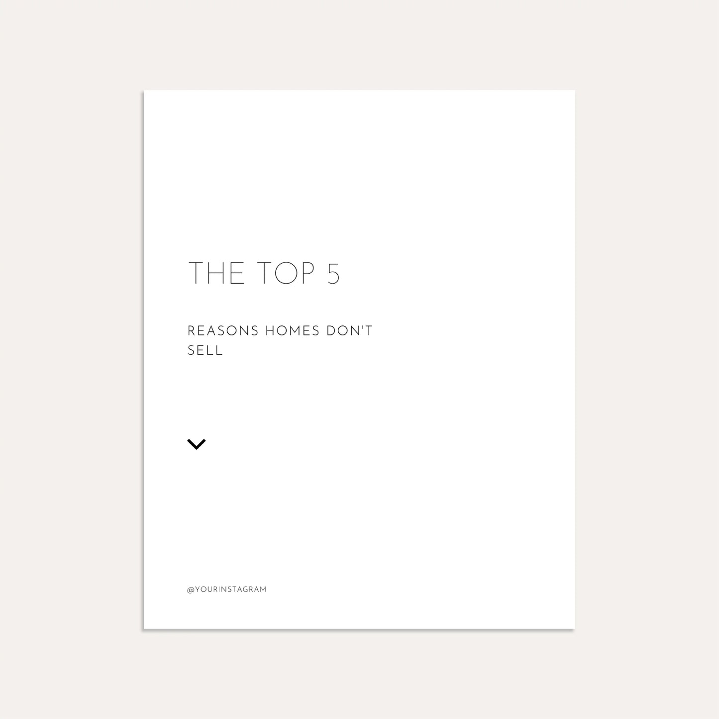 5 Reasons Homes Don't Sell- Graphite