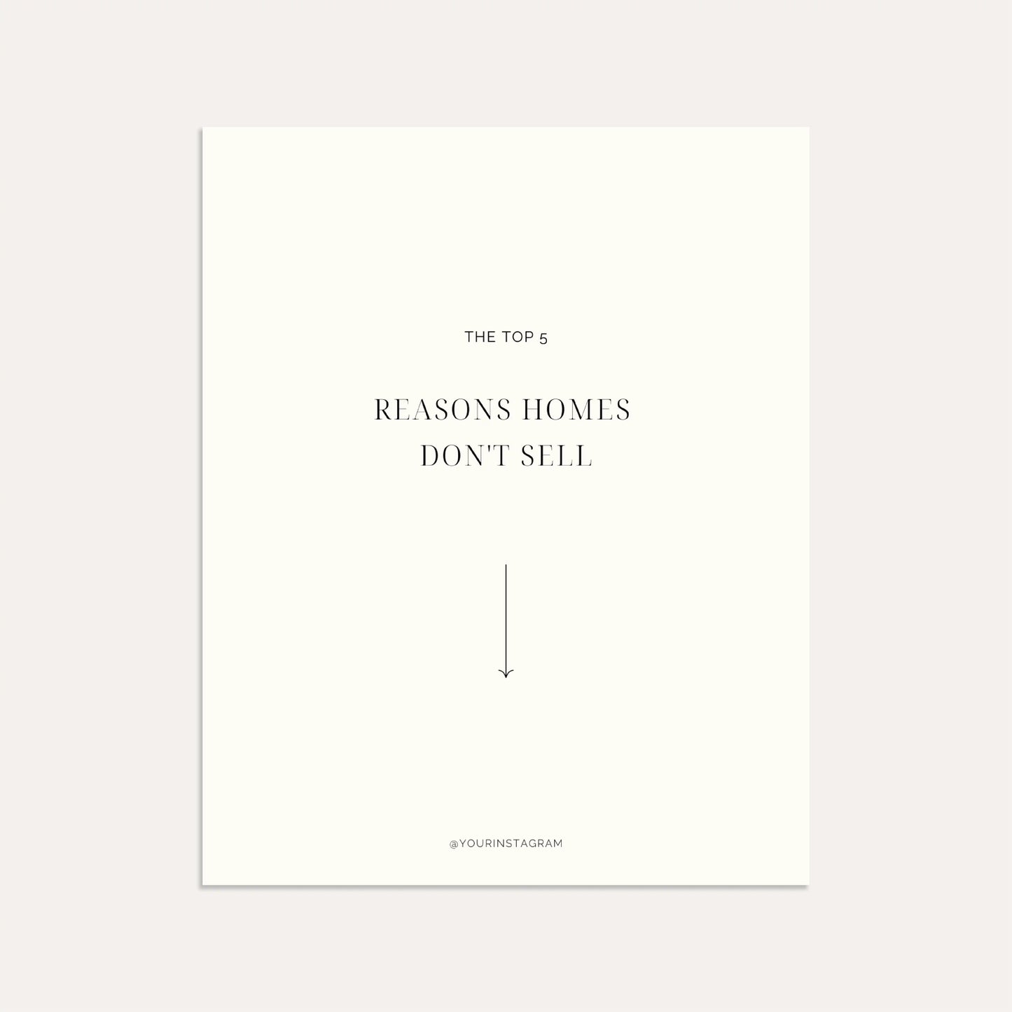 5 Reasons Homes Don't Sell- Linen