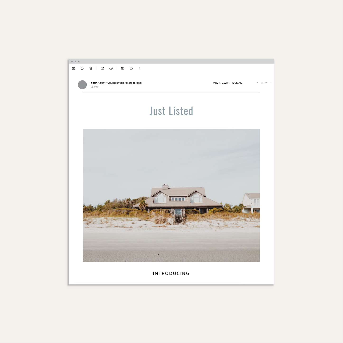 Email - Just Listed - Azure