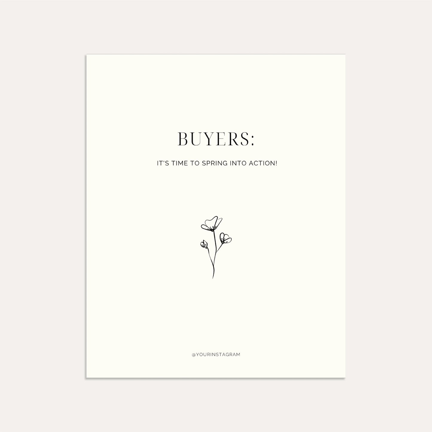 Buyers: It's Time to Spring into Action! (Linen)