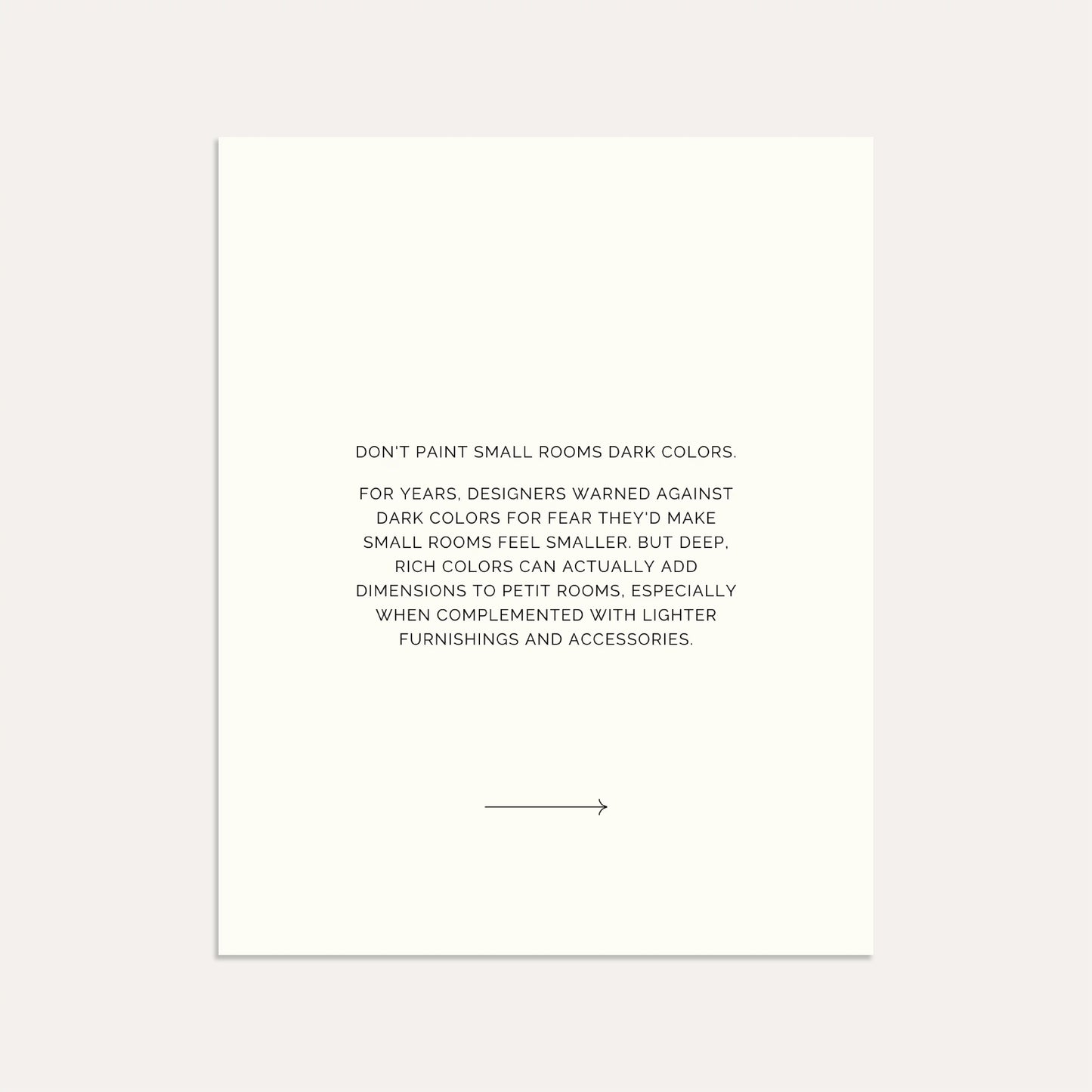 Design Rules to Break- Linen