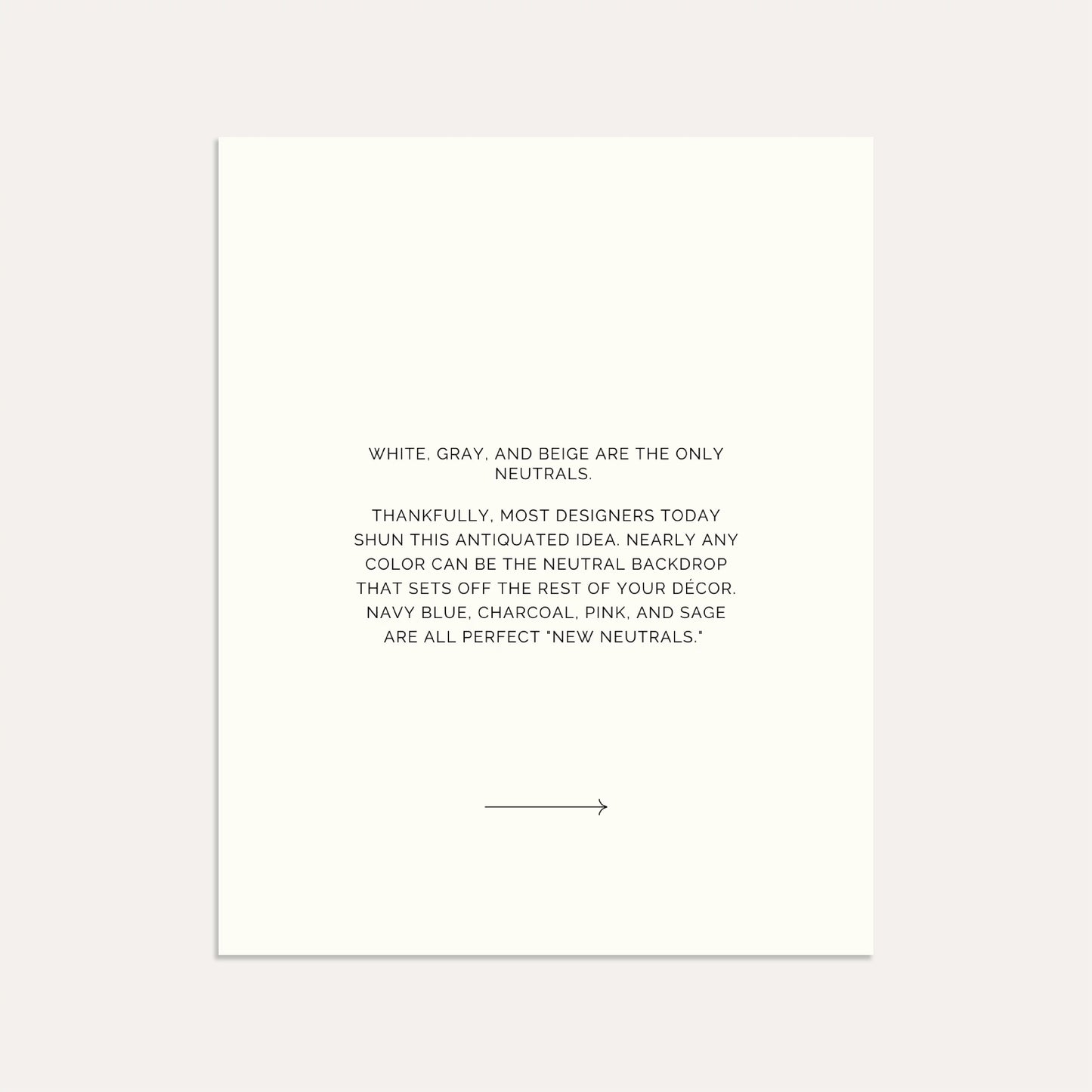 Design Rules to Break- Linen