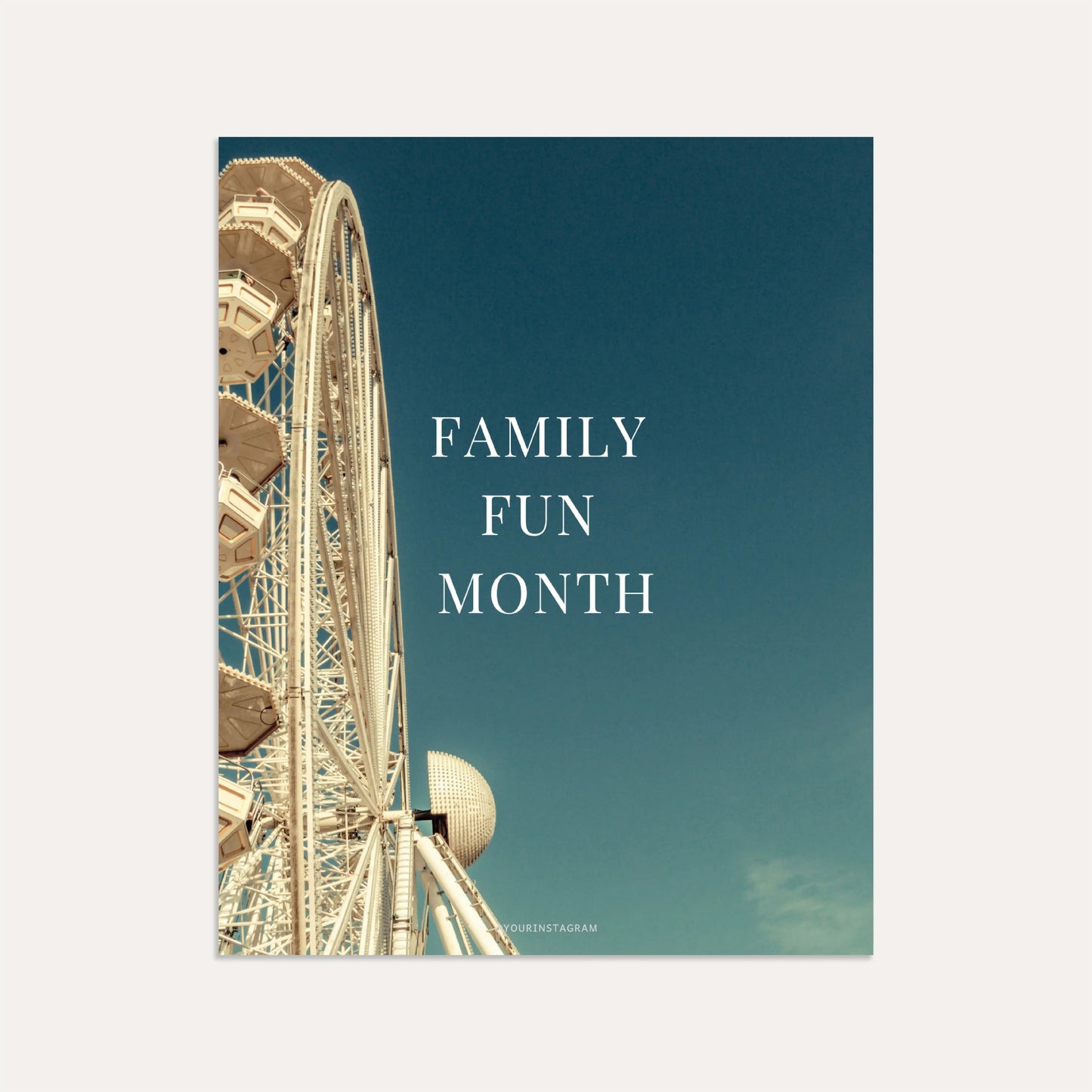 Family Fun Month- Sage