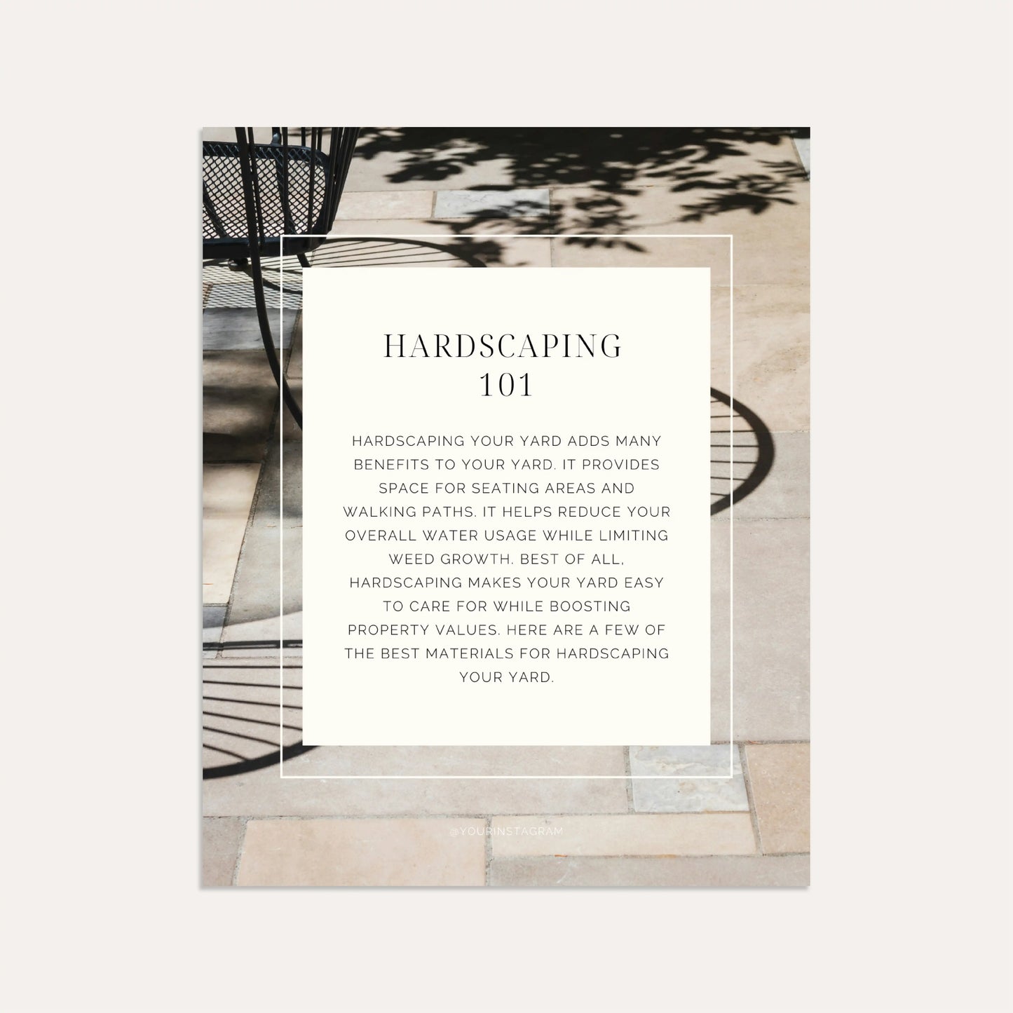 Hardscaping 101- Linen