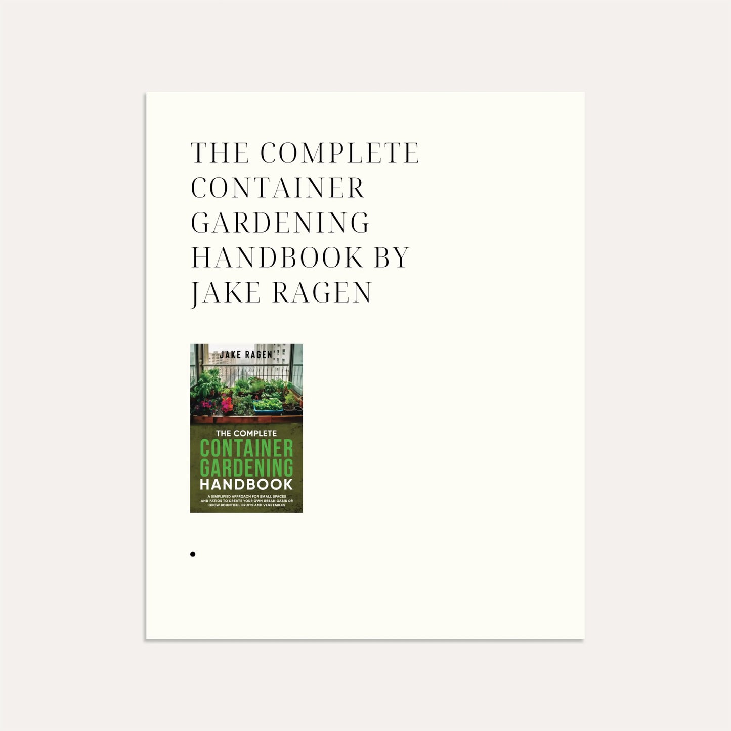 Inspiring Gardening Books (Linen)
