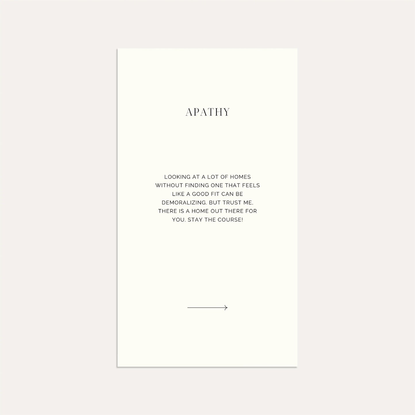 Emotional Journey of Homebuying (Linen)