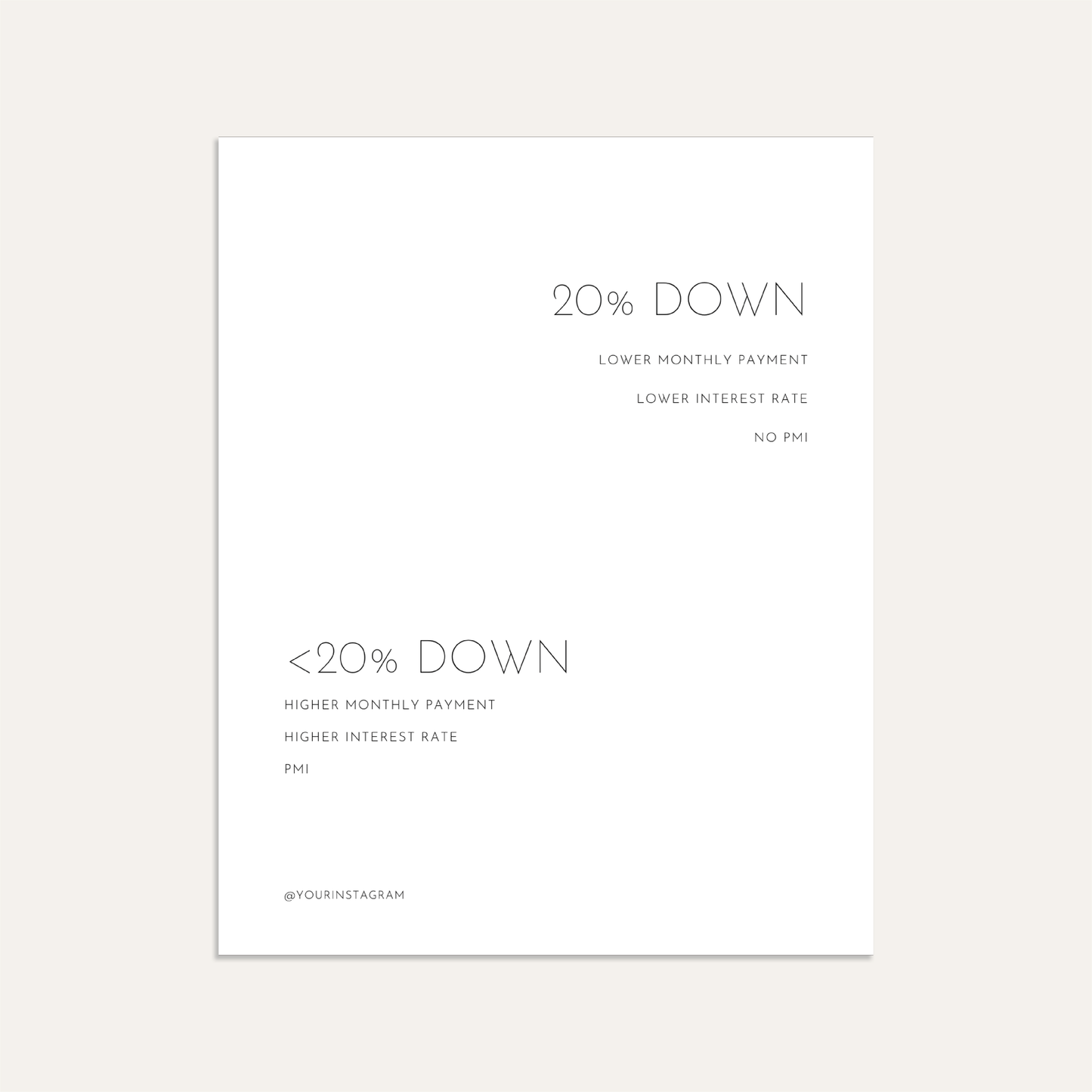 20% Down Payment - Graphite