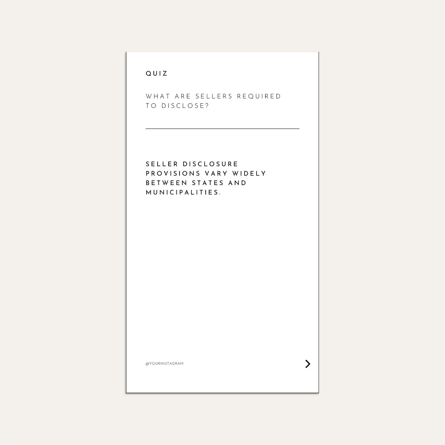 What Are Sellers Required to Disclose Quiz (Graphite)