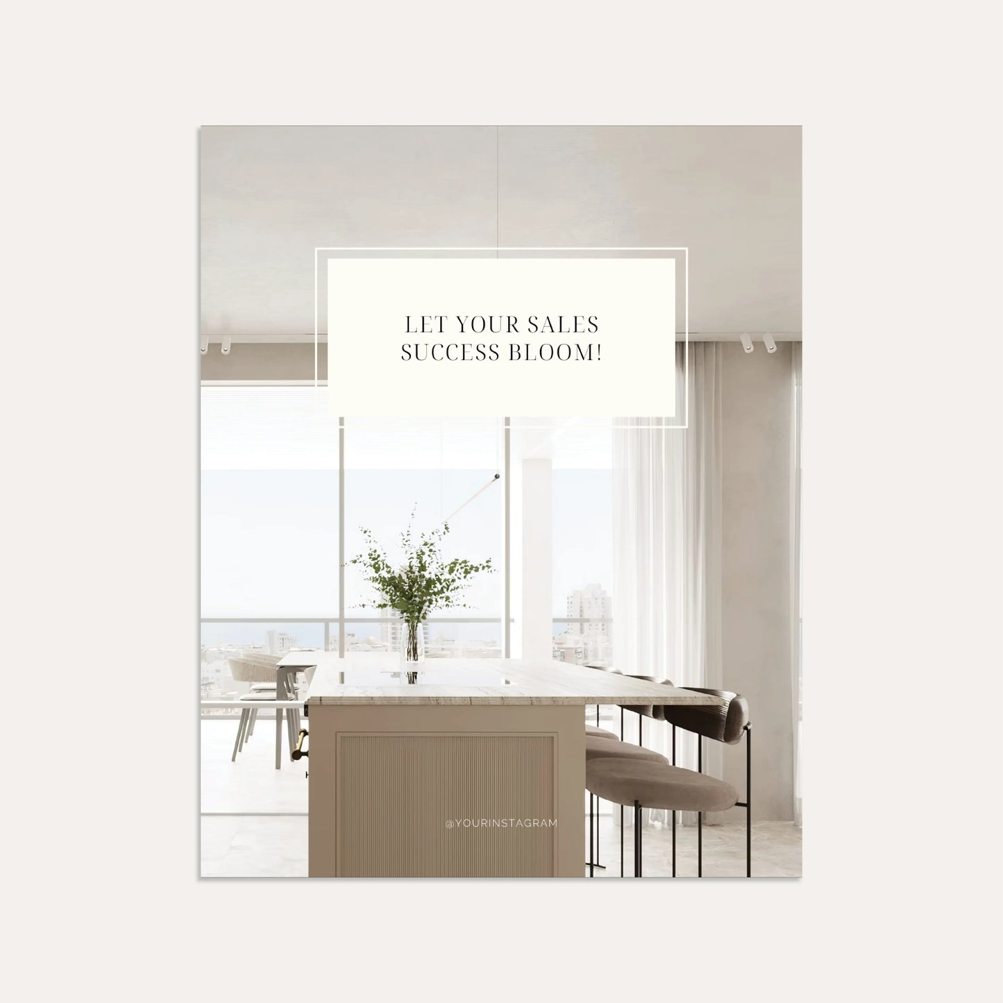 Let Your Sales Success Bloom! (Linen)
