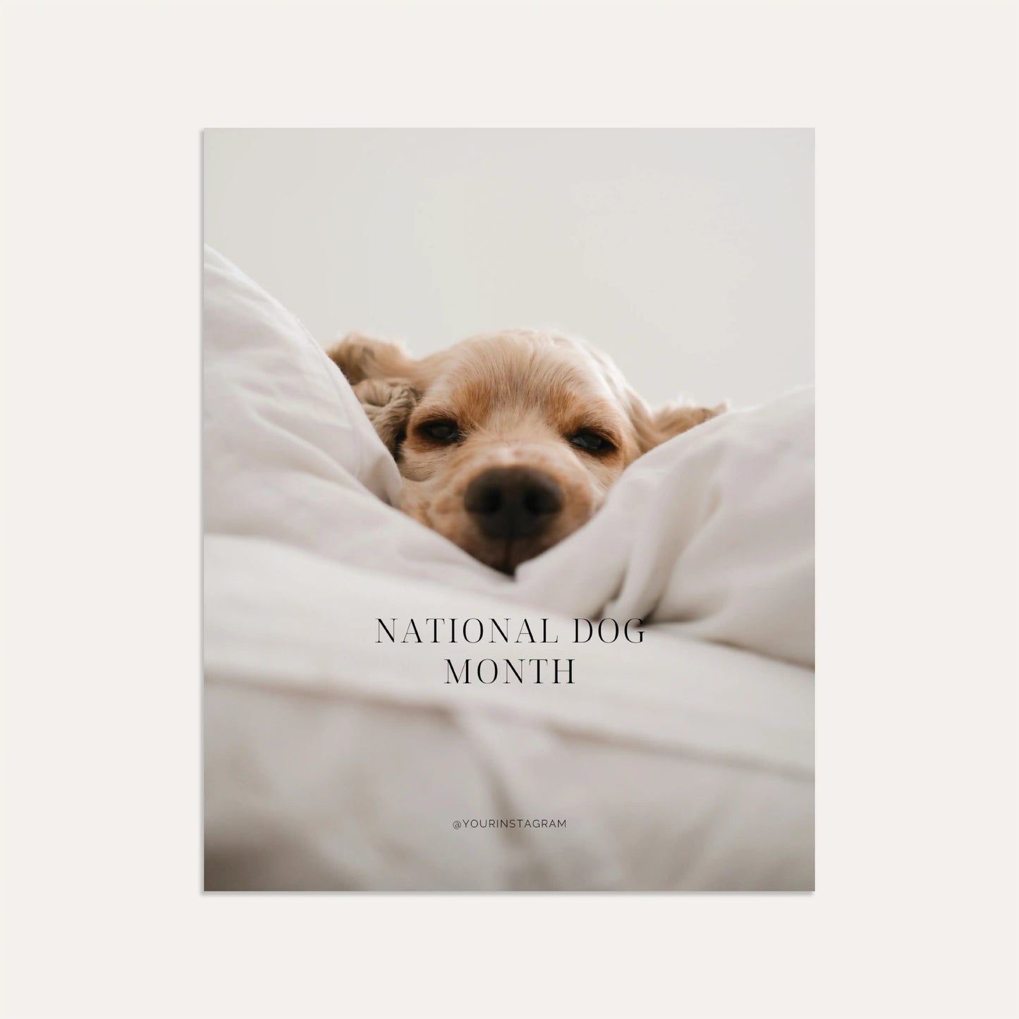 National Dog Month- Linen