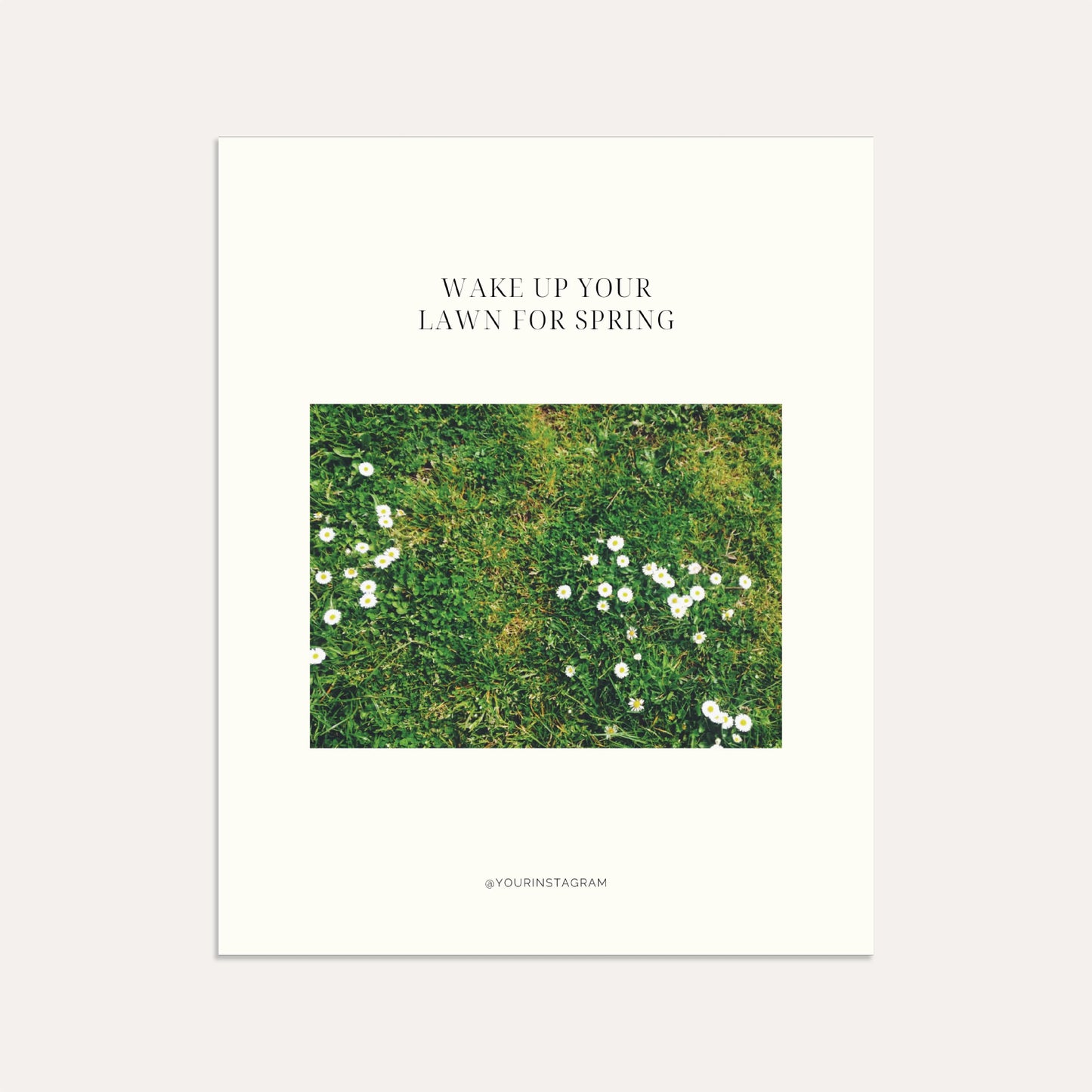 Wake Up Your Lawn for Spring (Linen)