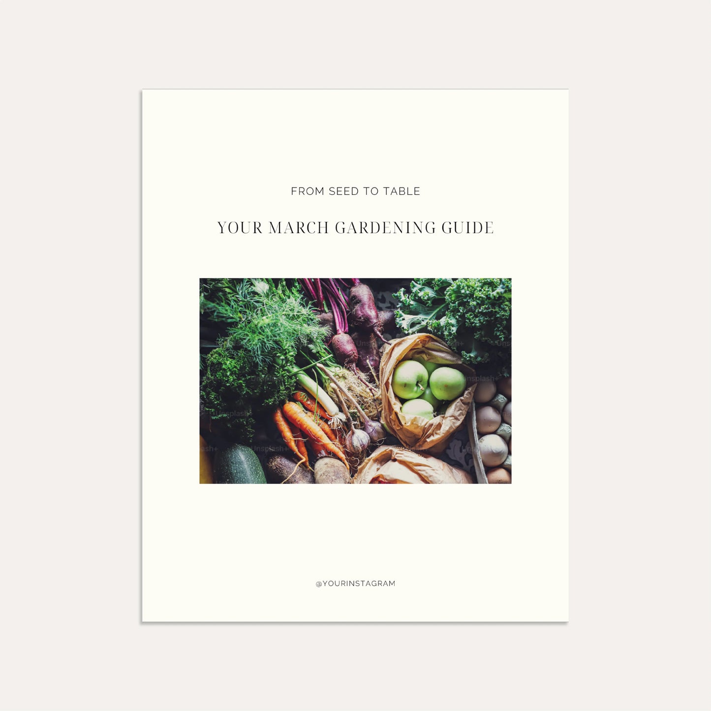 From Seed to Table: Your March Gardening Guide (Linen)