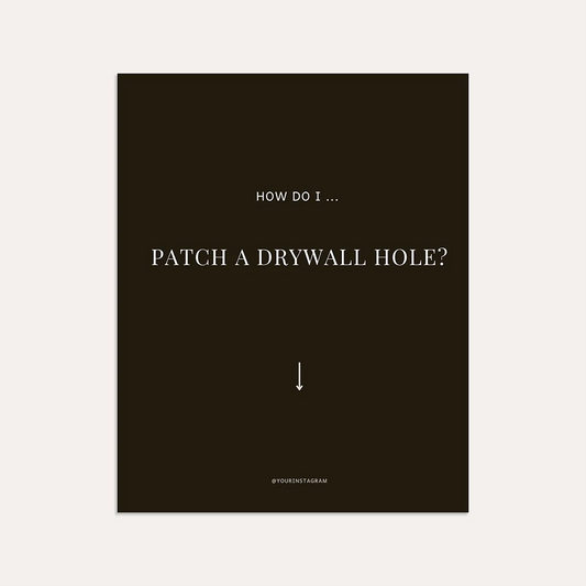 Patch a Drywall Hole (Sage)