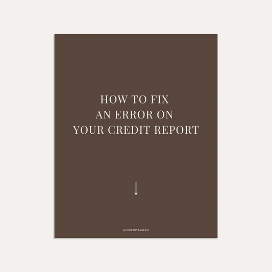 How to Fix an Error on Your Credit Report (Sage)