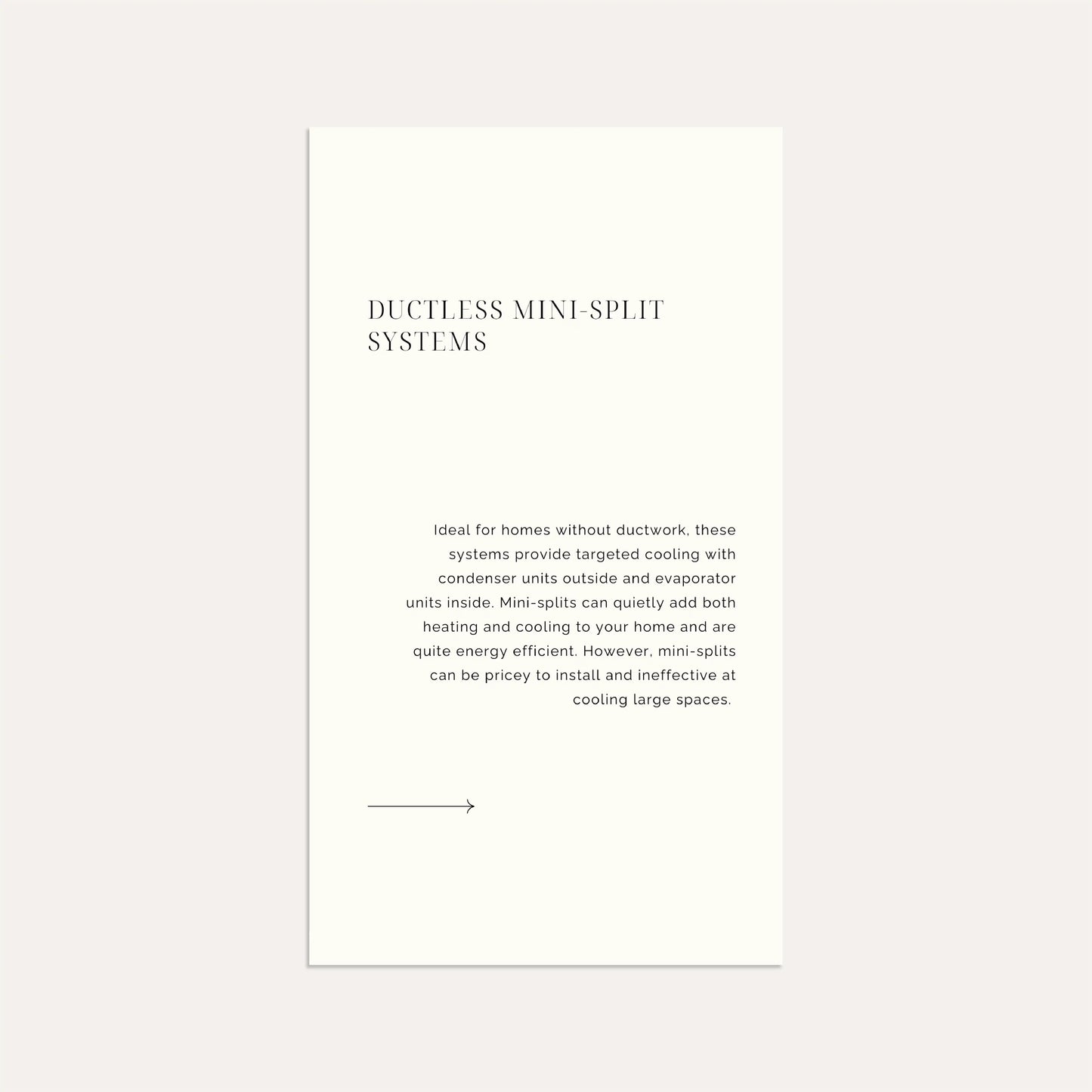Air Conditioning Options- Linen