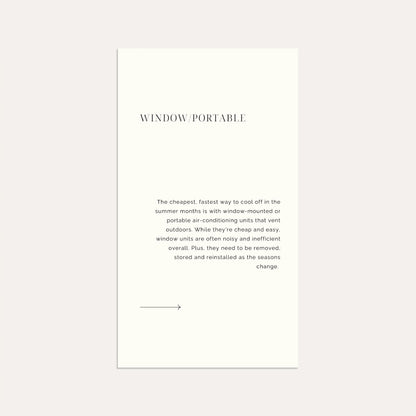 Air Conditioning Options- Linen