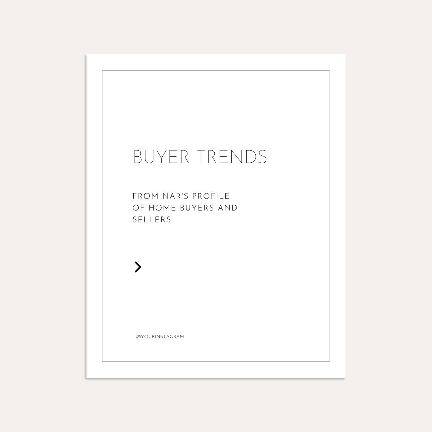 Buyer's Trends from NAR- Graphite