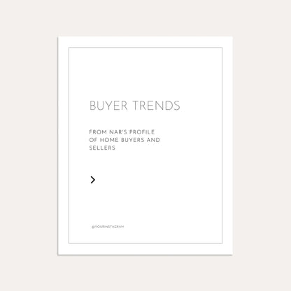 Buyer's Trends from NAR- Graphite