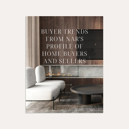 Buyer's Trends from NAR- Linen