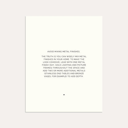 Design Rules to Break- Linen