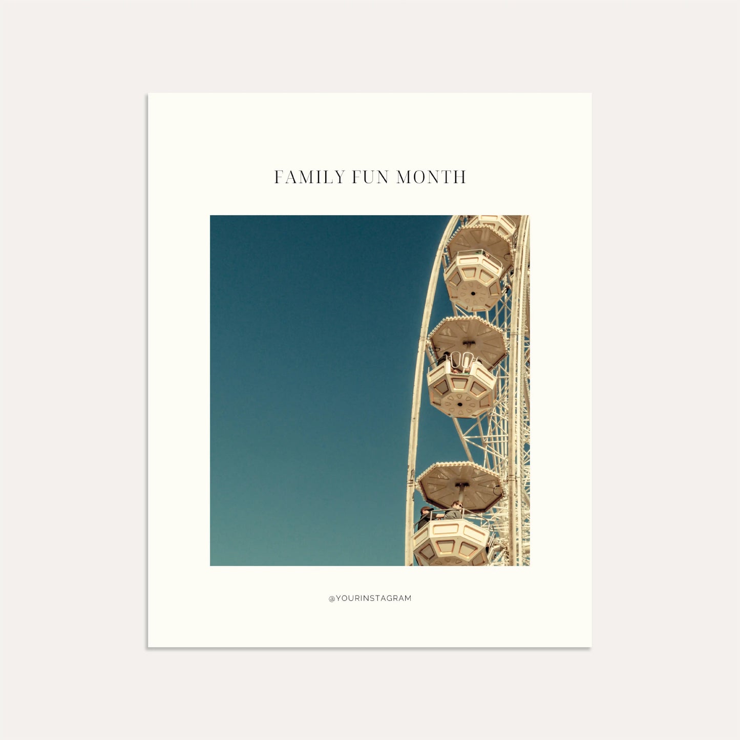 Family Fun Month- Linen