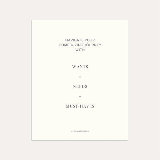 Buyers: Wants, Needs and Must Haves - Linen