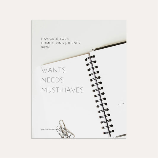 Buyers: Wants, Needs and Must Haves - Graphite