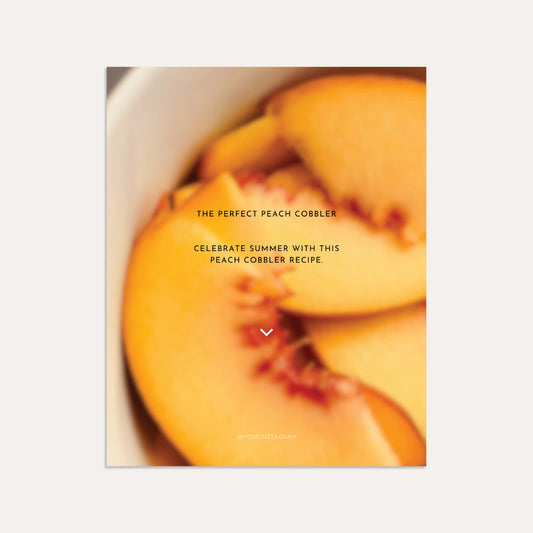 Perfect Peach Cobbler - Graphite