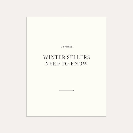 What Winter Sellers Need to Know (Linen)