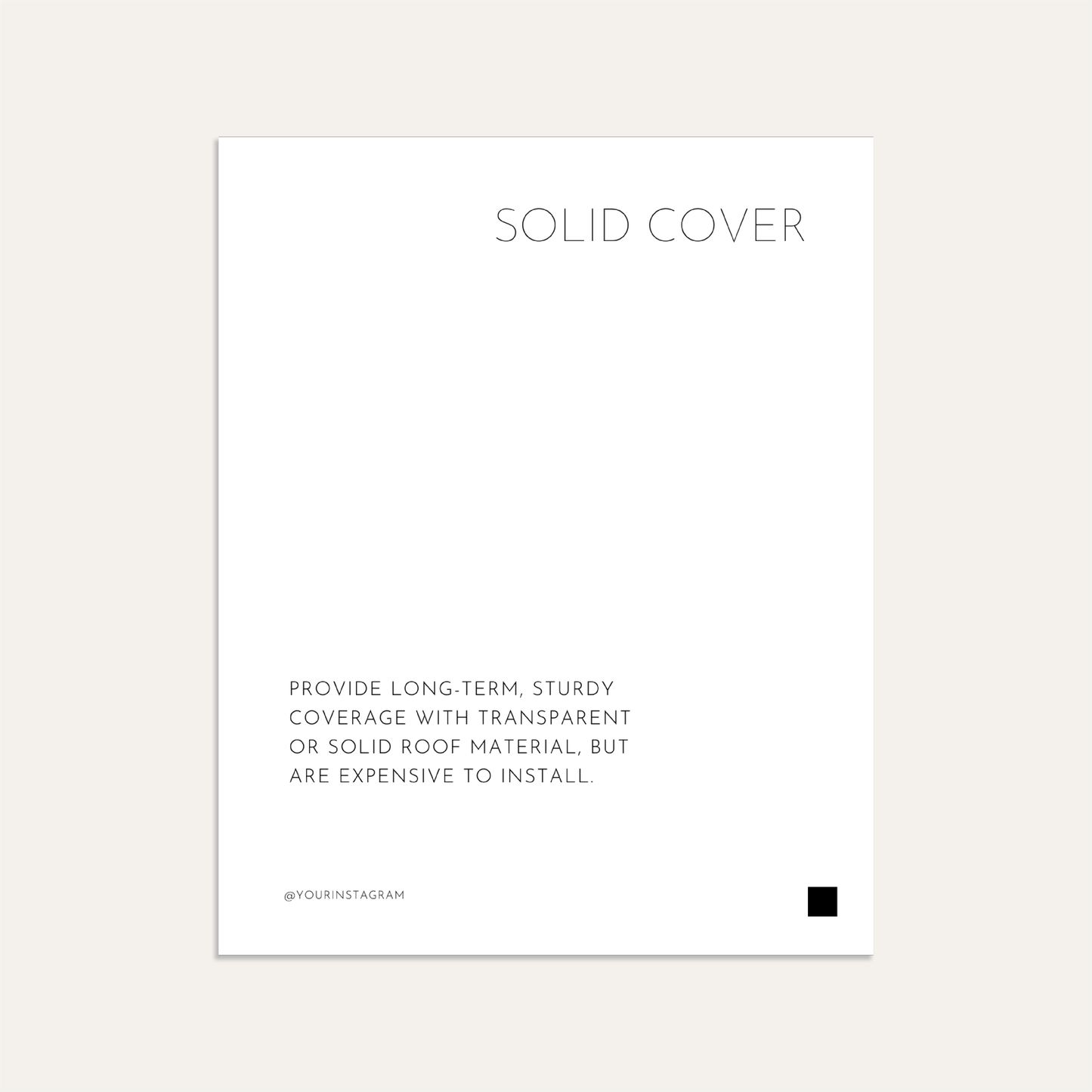 Cover Up for Summer: The Pros & Cons of the Most Popular Patio Covers (Graphite)