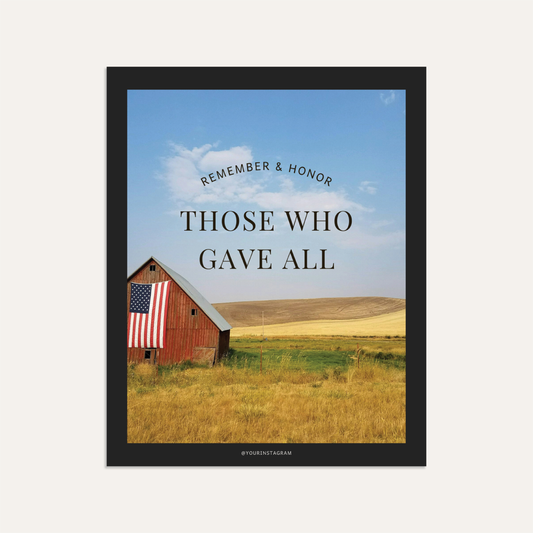 Remember & Honor Those Who Gave All (Sage)
