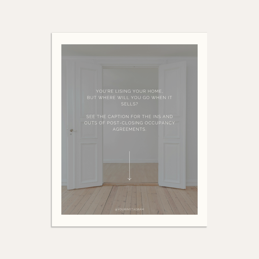You're lising your home, but where will you go when it sells? (Linen)