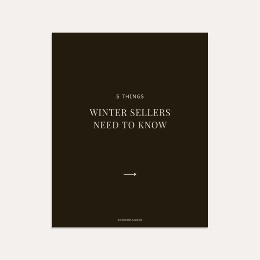 What Winter Sellers Need to Know (Sage)
