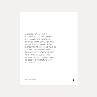 Loan Estimate 101 Part 3- Graphite