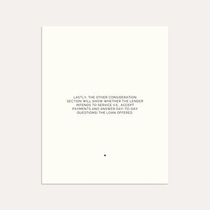Loan Estimate 101 Part 3- Linen
