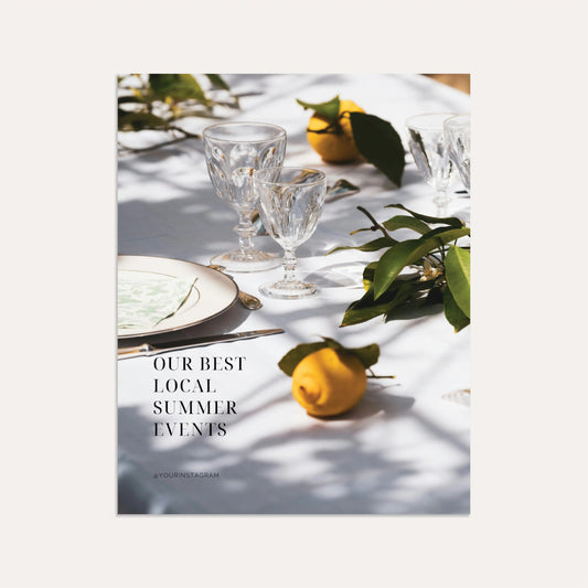 Local Summer Events- Linen