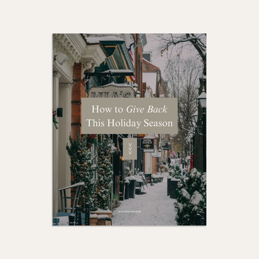 How to Give Back This Holiday Season