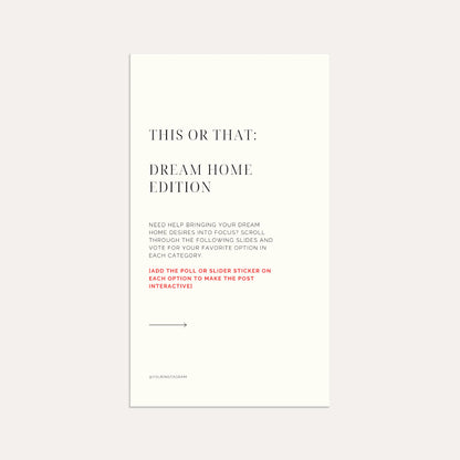 This or That: Dream Home Edition