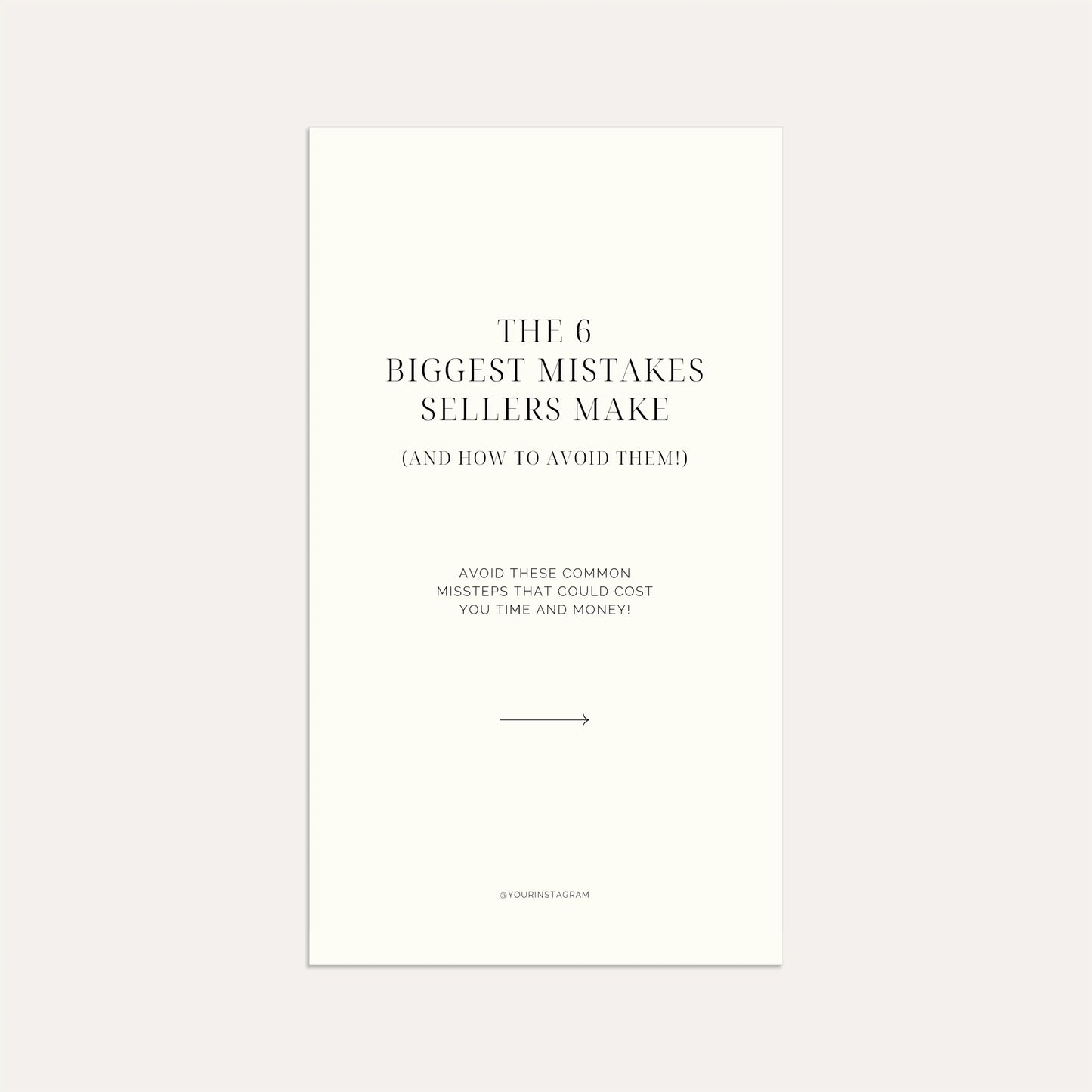The 6 Biggest Mistakes Sellers Make