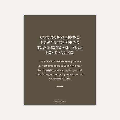 Staging for Spring