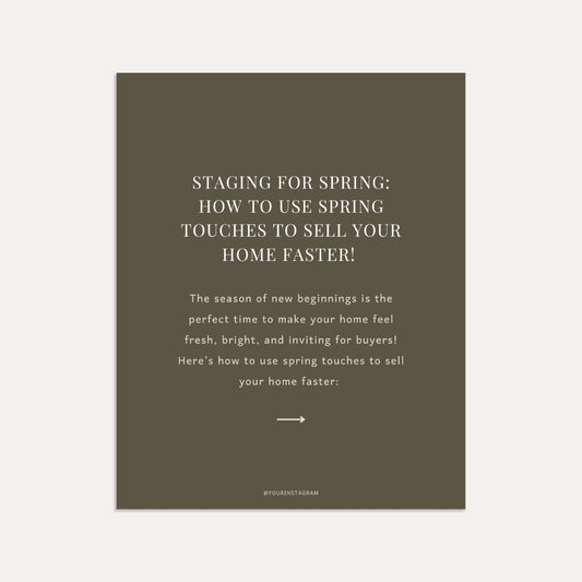 Staging for Spring