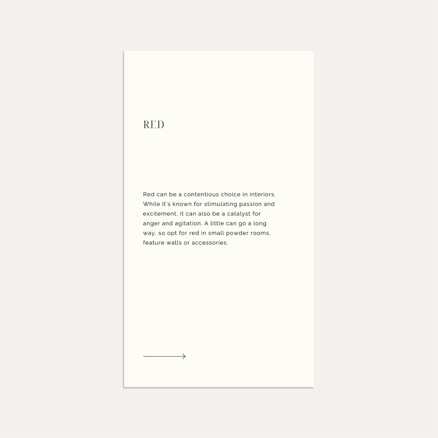 The Meaning of Color- Linen