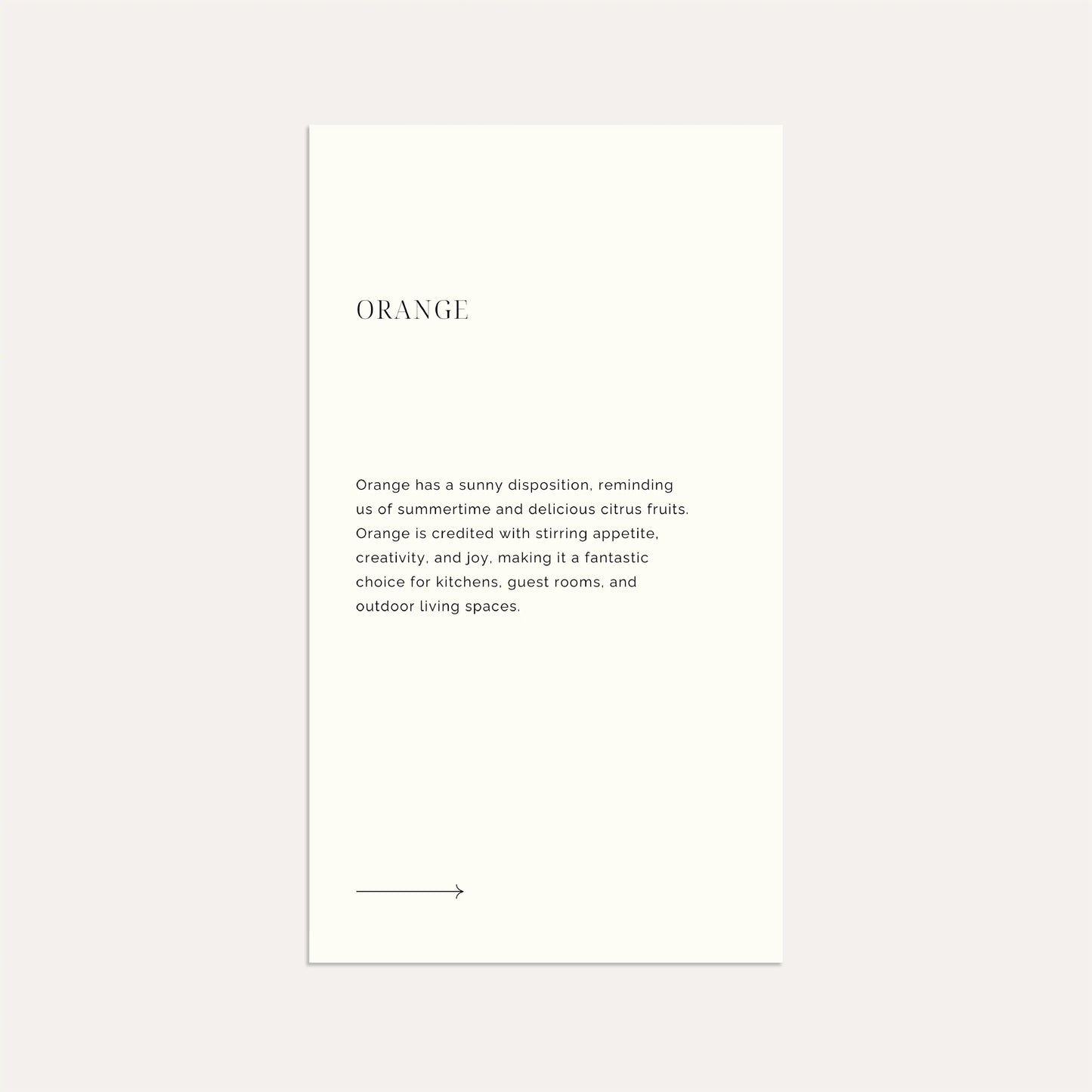 The Meaning of Color- Linen