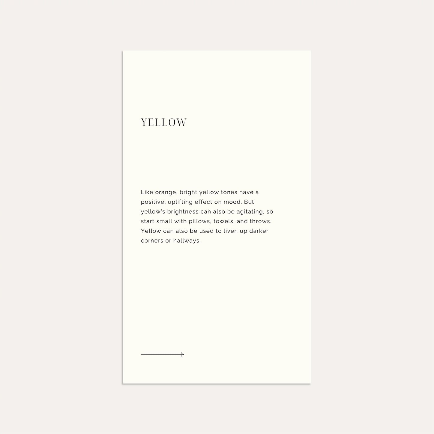 The Meaning of Color- Linen