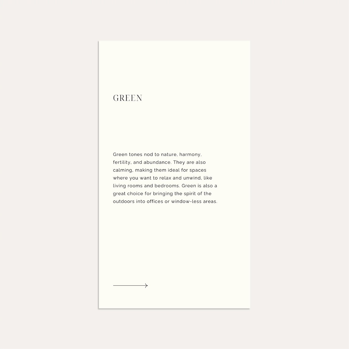 The Meaning of Color- Linen
