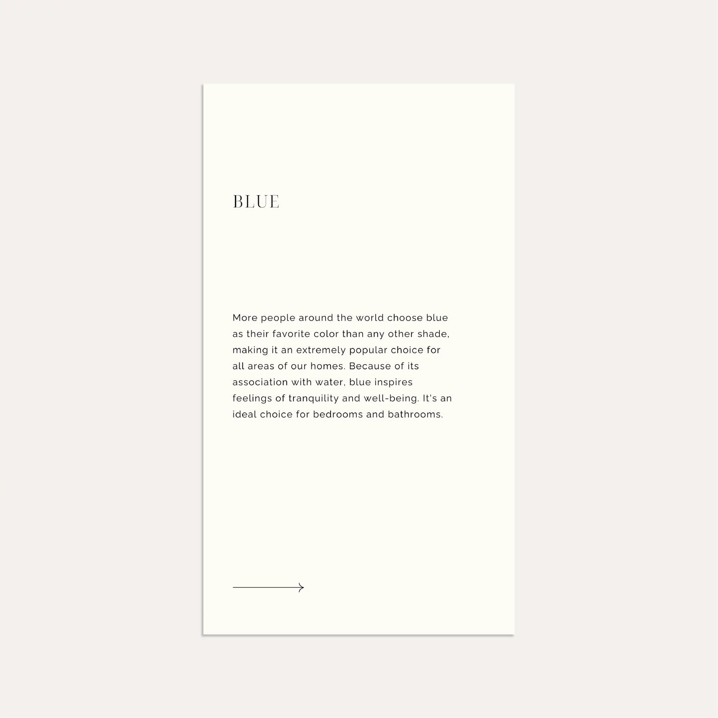 The Meaning of Color- Linen