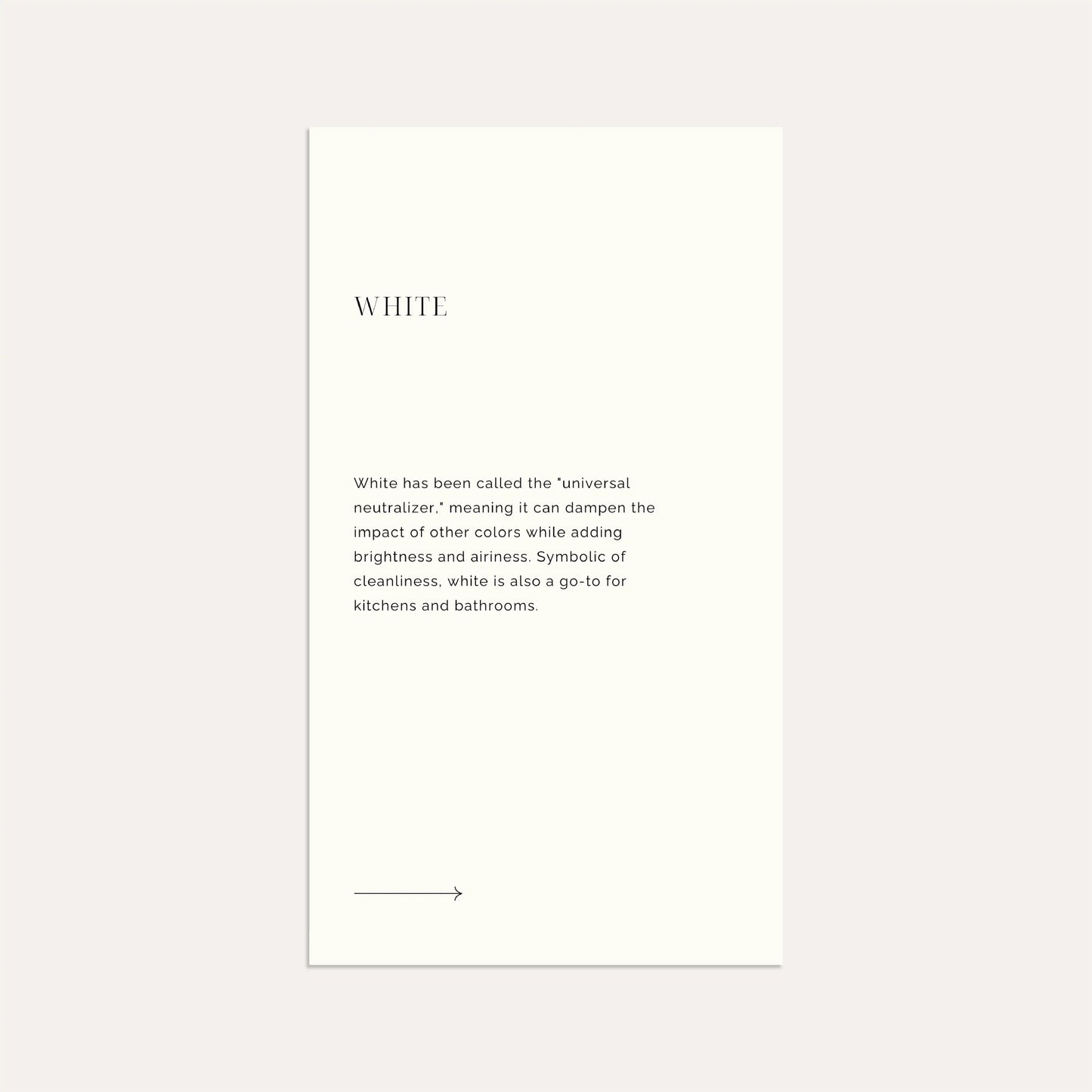 The Meaning of Color- Linen